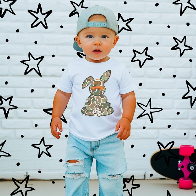 Camo Bunny DTF Heat Transfer 