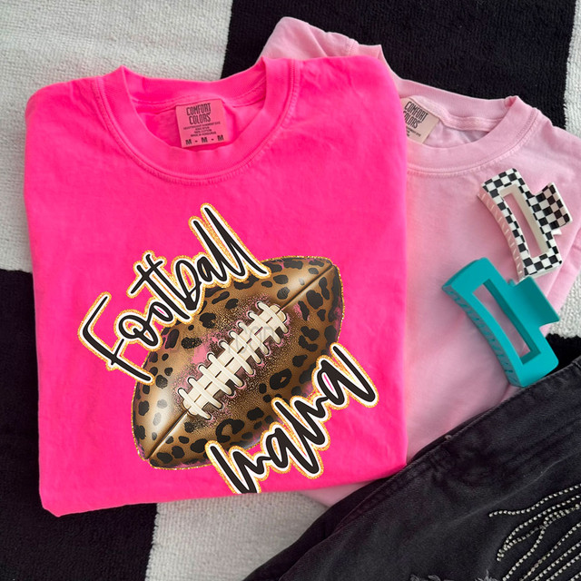 Football Mama Faux Glitter DTF Heat Transfer
