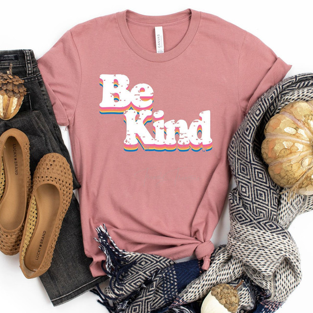 Be Kind Vintage Screen Print Heat Transfer Be Kind Vintage Screen Print Heat Transfer