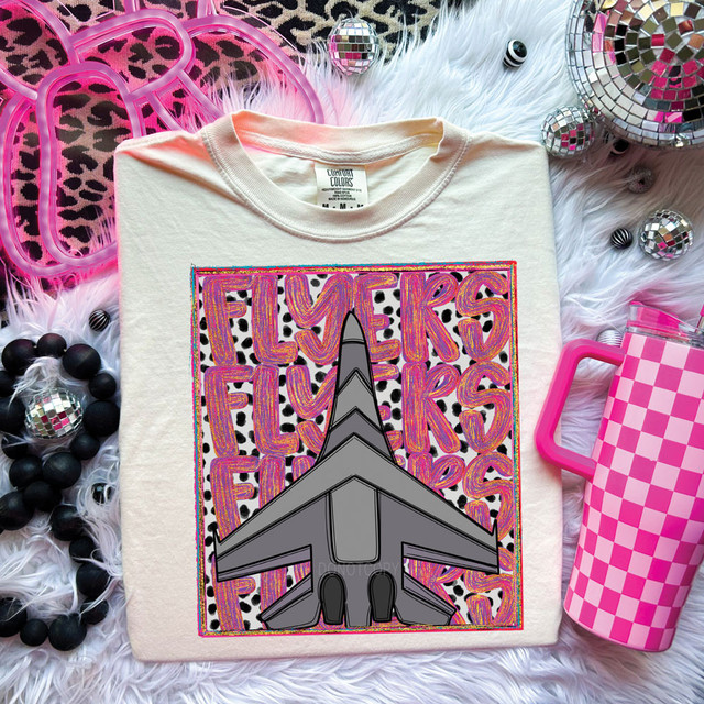 Flyers Colorful Mascot DTF Heat Transfer 