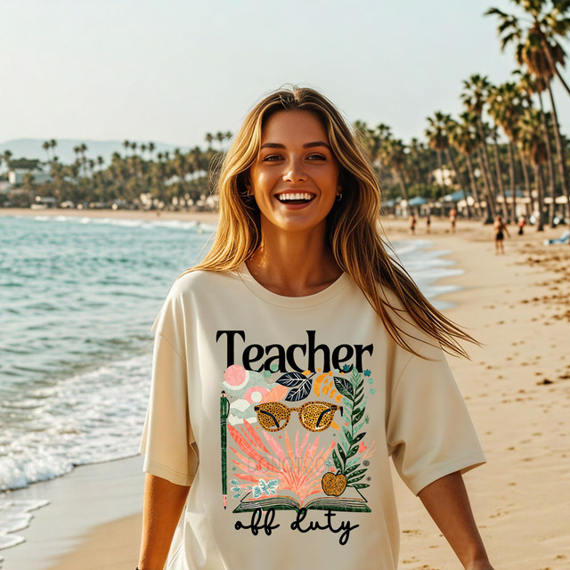Teacher Off Duty Boho DTF Heat Transfer
