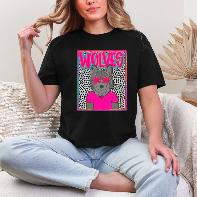 Wolves Colorful Mascot DTF Heat Transfer