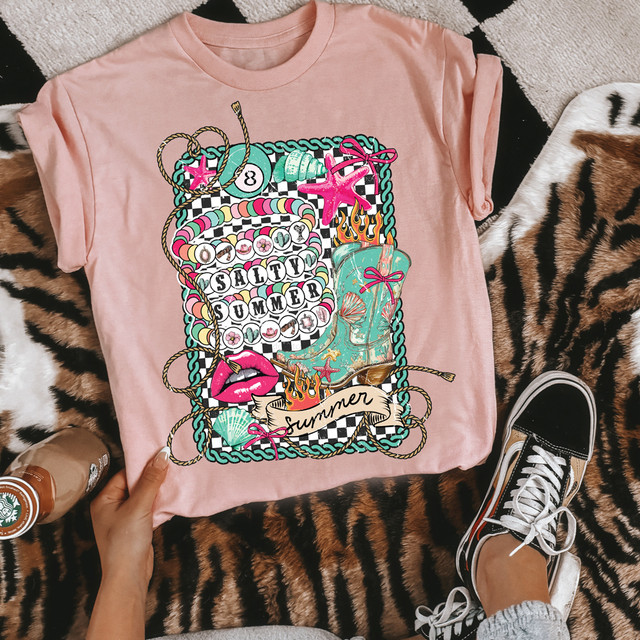 Salty Summer Collage DTF Heat Transfer Salty Summer Collage DTF Heat Transfer