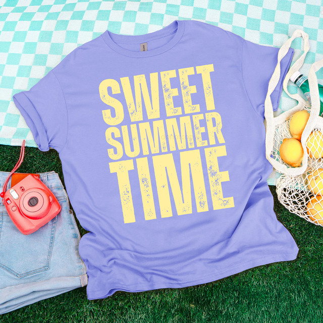 Distressed Sweet Summertime DTF Heat Transfer