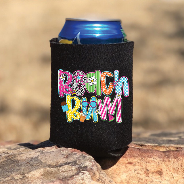 Beach Bum Retro Patterned DTF Heat Transfer
