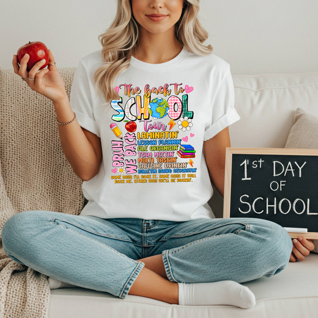 The Back To School Tour DTF Heat Transfer