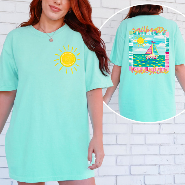Sailboats And Sunshine SET DTF Heat Transfer