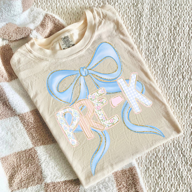 Pastel Bow Back To School DTF Heat Transfer