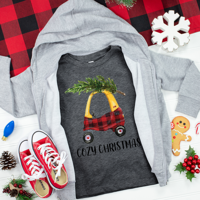 Cozy Christmas Cozy Coupe  Screen Print Heat Transfer