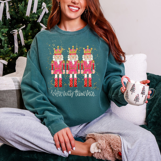 More Nutty Than Nice Nutcrackers DTF Heat Transfer