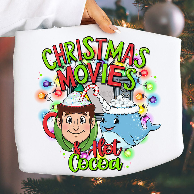 Christmas Movies & Hot Cocoa Buddy DTF Heat Transfer