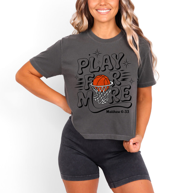 Play For More Basketball Faith DTF Heat Transfer