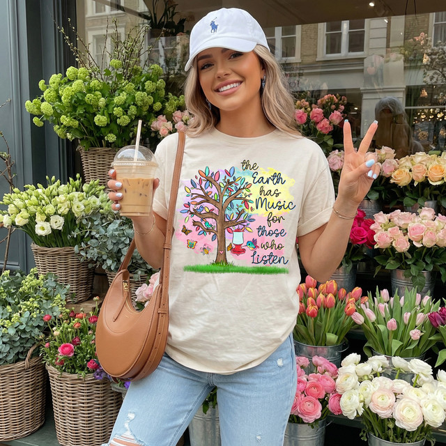 The Earth Has Music for Those Who Listen DTF Heat Transfer