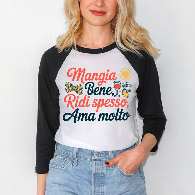 Mangia Bene, Ridi Spesso, Ama Molto DTF Heat Transfer
