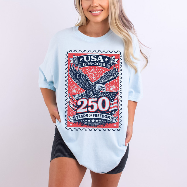 USA 250 Years Stamp DTF Heat Transfer