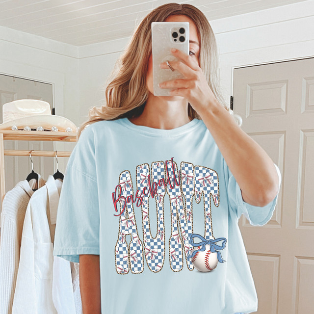 Retro Baseball Aunt DTF Heat Transfer