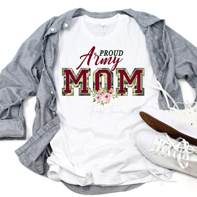 Proud Army Mom Sublimation Transfer