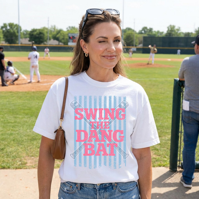 Swing The Dang Bat DTF Heat Transfer