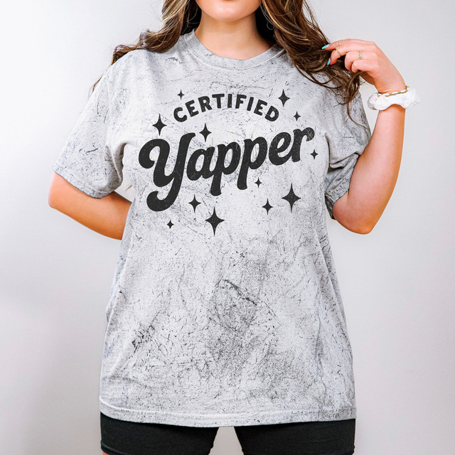 Certified Yapper BLACK DTF Heat Transfer