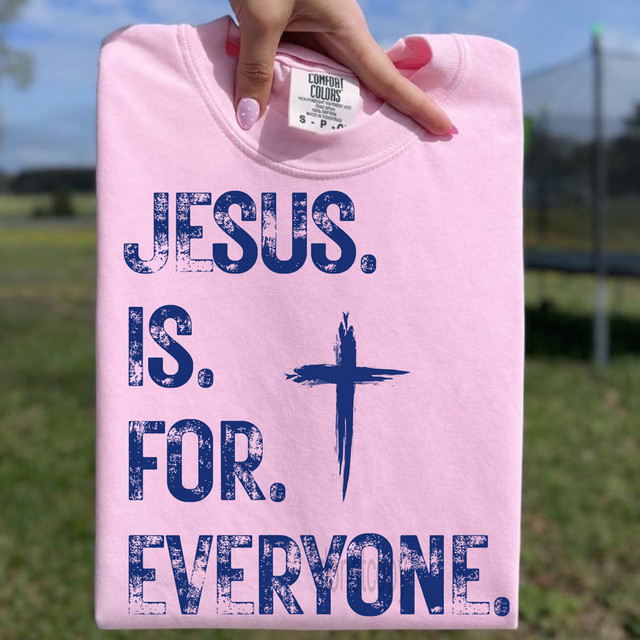 Jesus Is For Everyone NAVY DTF Heat Transfer