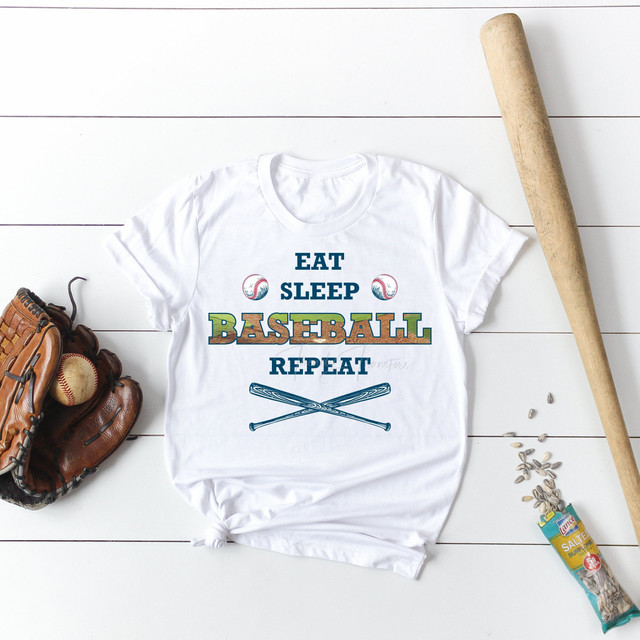 Eat sleep Baseball repeat Sublimation Transfer