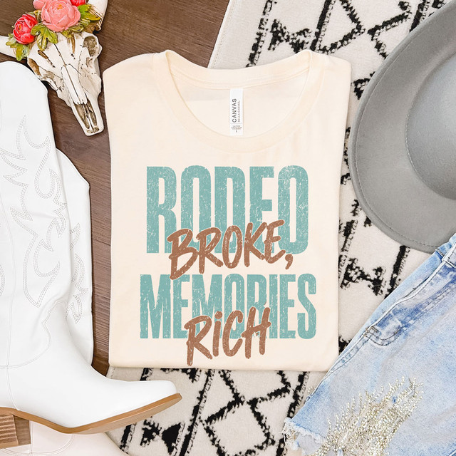 Rodeo Broke Memories Rich DTF Heat Transfer