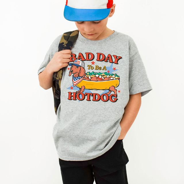 Bad Day To Be A Hot Dog Wiener Dog DTF Heat Transfer