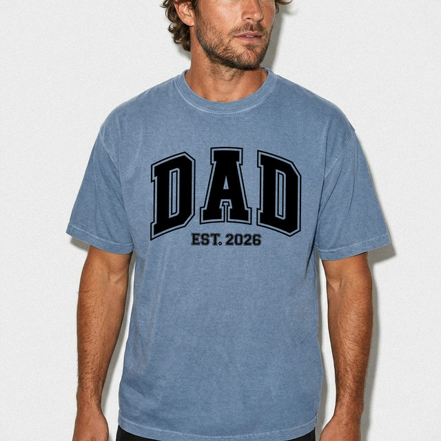 Dad Est. 2026 BLACK DTF Heat Transfer