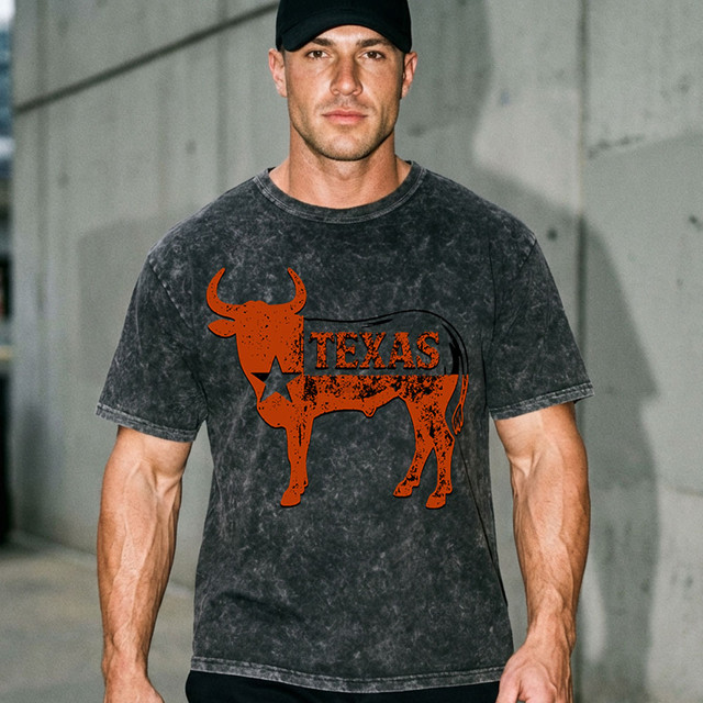 Texas Longhorn DTF Heat Transfer