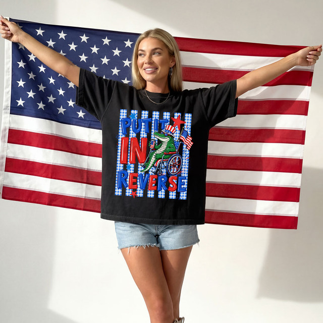 Put It In Reverse Stripes DTF Heat Transfer