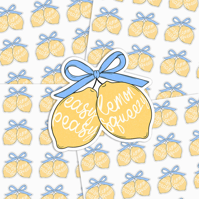 Easy Peasy Lemon Squeezy High-Quality Vinyl Sticker Sheets