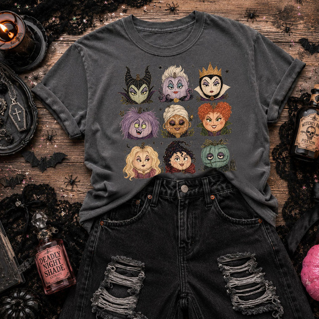 Halloween Villians DTF Heat Transfer