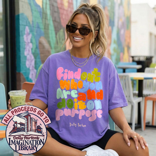 Find Out Who You Are And Do It On Purpose DTF Transfer | Dolly Parton Quote Design