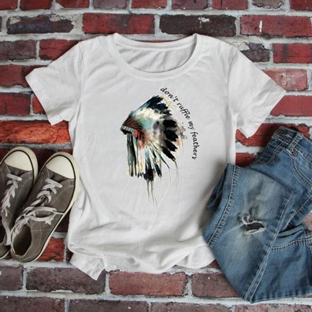 Indian Headdress Watercolor Sublimation Transfer