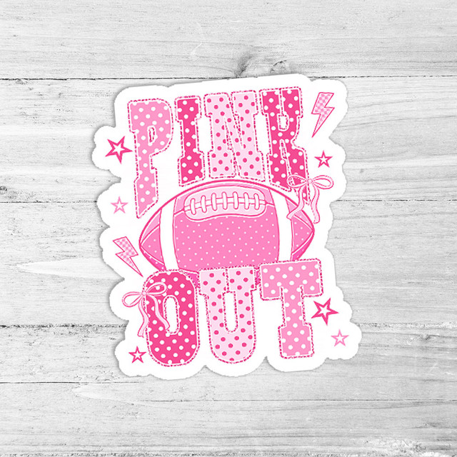 Pink Out Die Cut Vinyl Sticker