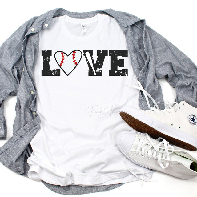 Love Baseball Sublimation Transfer Love Baseball Sublimation Transfer