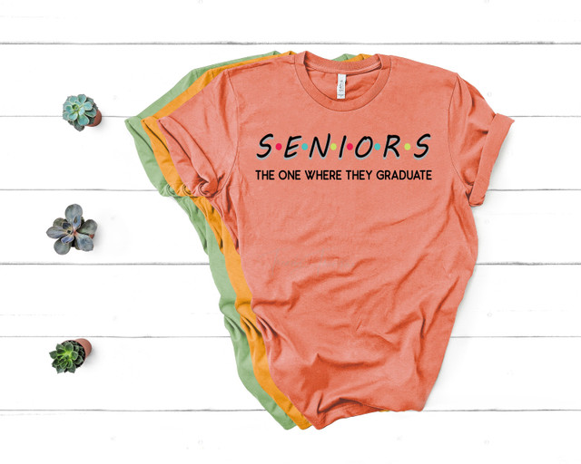 Seniors The One Where They Graduate Screen Print Heat Transfer