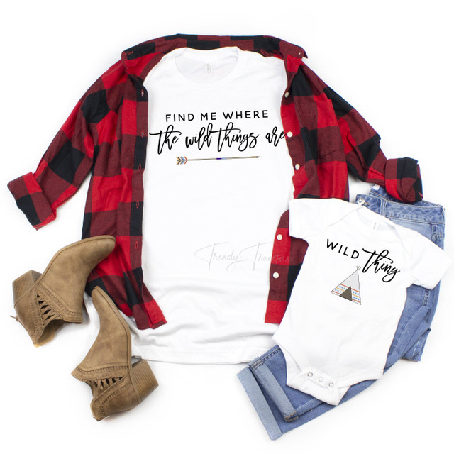 Wild thing mommy and me Sublimation Transfer Wild thing mommy and me Sublimation Transfer