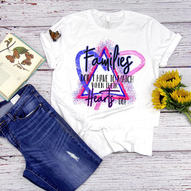 Families don't have to match when their hearts do adoption adopted family Sublimation Transfer