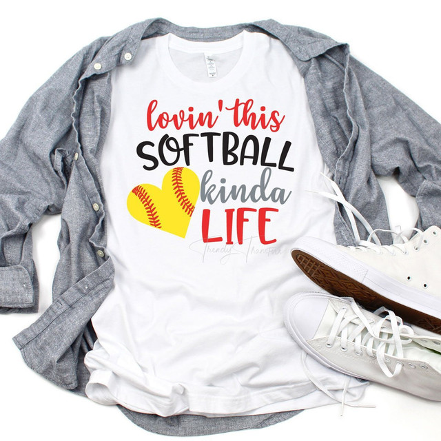 Lovin This Softball Life Sublimation Transfer Lovin This Softball Life Sublimation Transfer