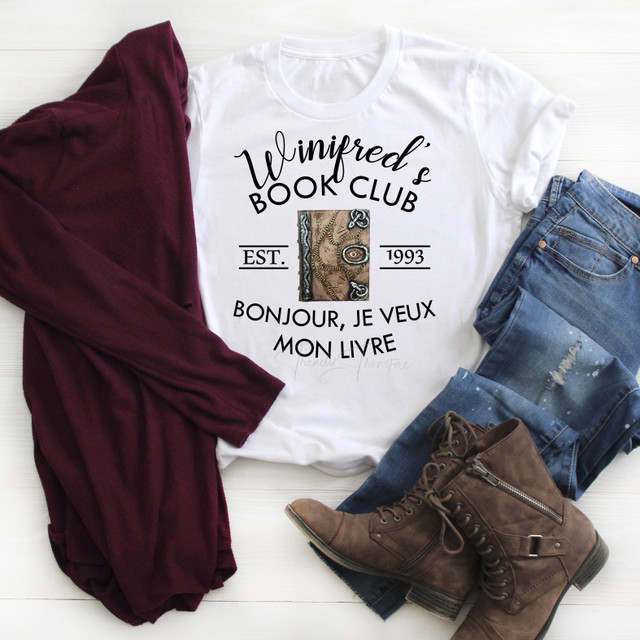 Winifred's book club Hocus Pocus Sanderson sisters Sublimation Transfer