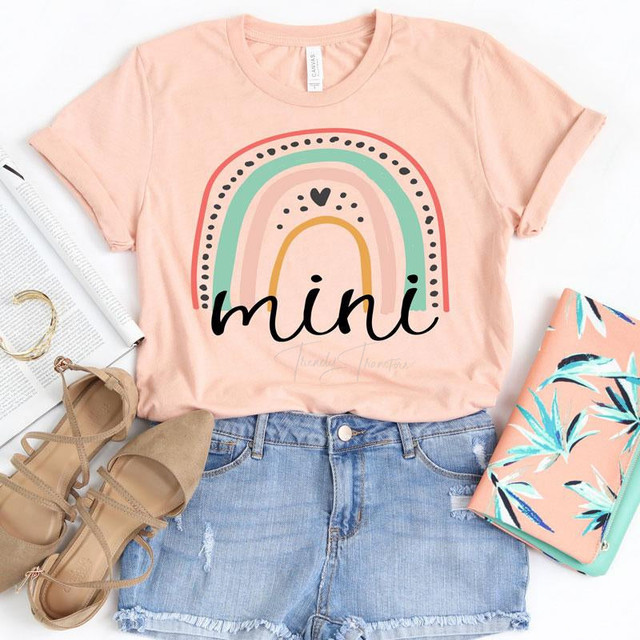 MINI Rainbow Screen ADULT Print Heat Transfer