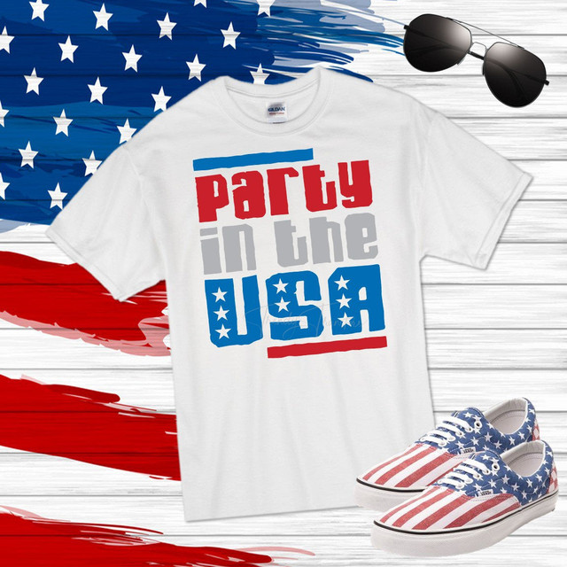 Party in the USA Sublimation Transfer