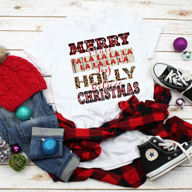 Merry Christmas Falala  Sublimation Transfer