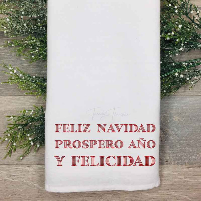 Feliz Navidad Sublimation Transfer