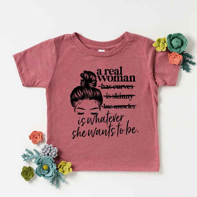 A Real Woman YOUTH Print Heat Transfer