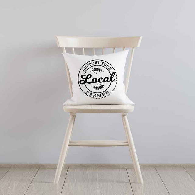 Support Your Local Farmer Badge Sublimation Transfer