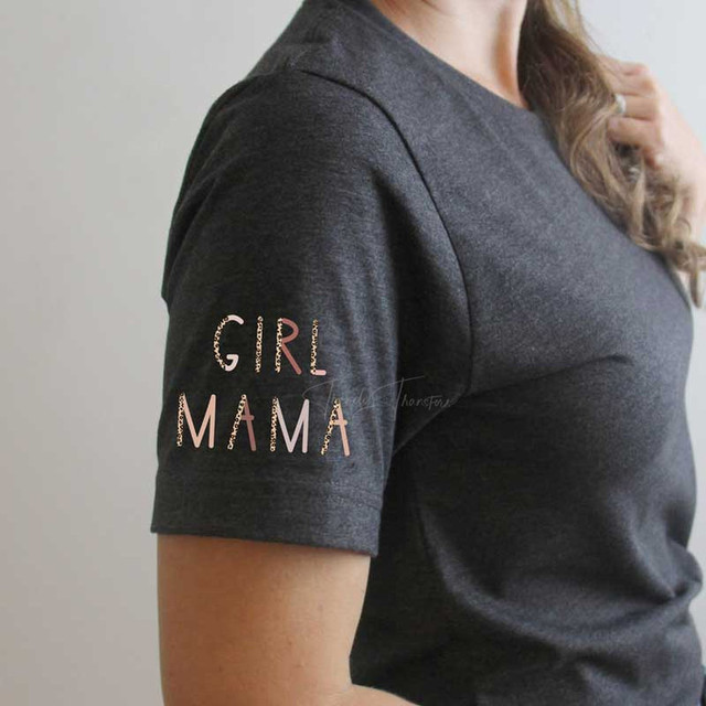 Girl Mama POCKET/MASK Screen Print Heat Transfer