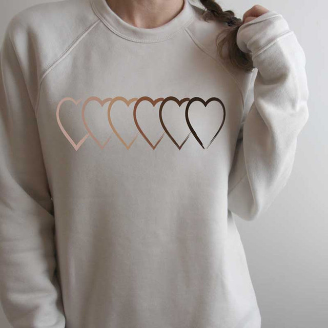 Unity Open Hearts ADULT  Screen Print Heat Transfer