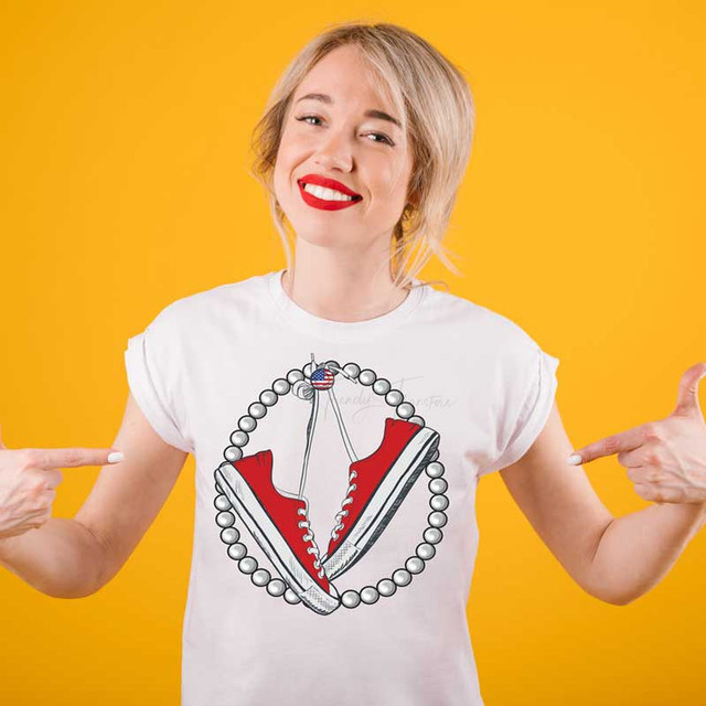 Chucks & Pearls Sublimation Transfer